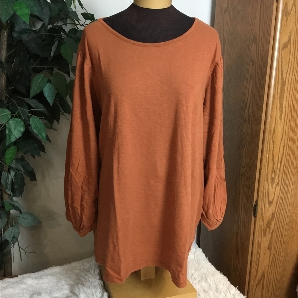 SONOMA 1X Goods For Life Plus slubbed cotton bell sleeve with elastic cu…